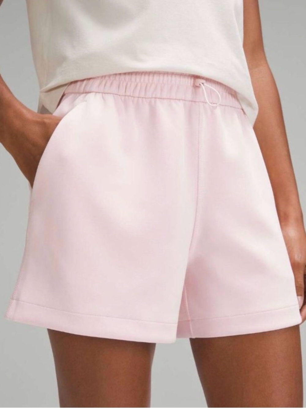 Lululemon Softstreme High-Rise 4” Shorts Oasis Blue Size 6 W7caxs *Euc